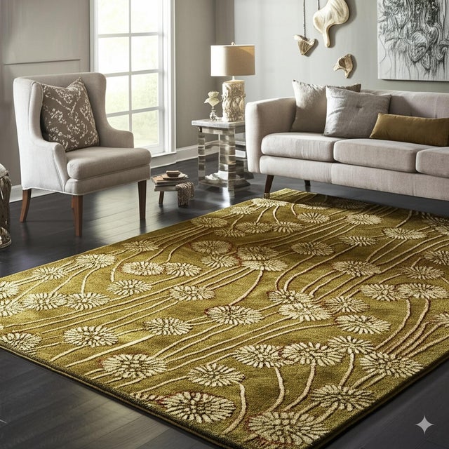 Textile 10x14 Lila Jasmine Brown Floral Traditional Hand Knotted Wool Carpet Rug For Sale - Image 7 of 7