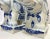 Vintage Blue and White Chinoiserie Ceramic Elephant Plant Stands- a Pair For Sale - Image 9 of 12