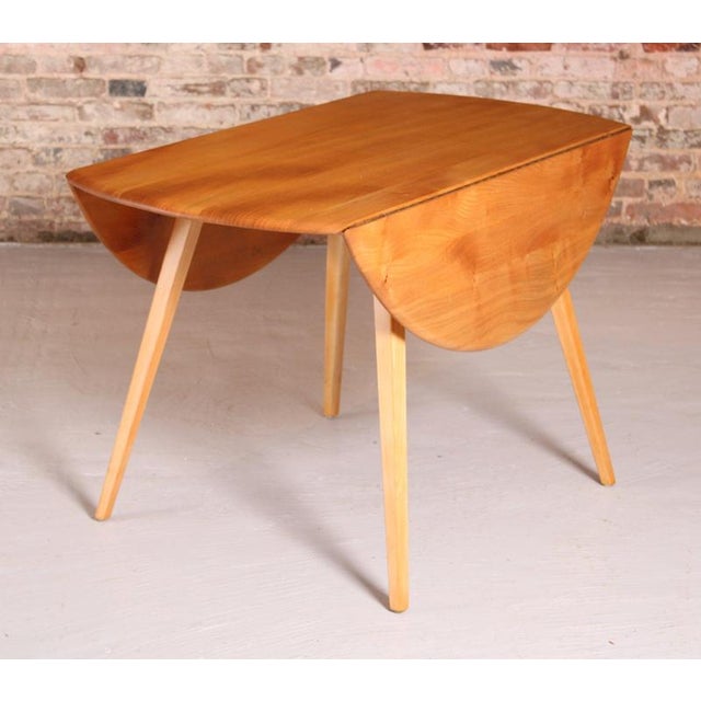 Mid-Century Ercol Drop-Leaf Beech Dining Table, 1960s For Sale - Image 9 of 13