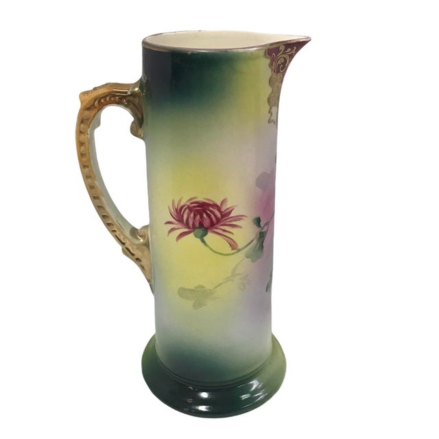 1900s Antique 183/559 Royal Nippon Hand-Painted Nishiki Floral Design