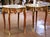 Decorate a living room, bedroom, or seating area with this elegant pair of antique Louis XV style side tables. Crafted in...
