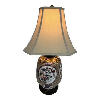 Japanese Imari Porcelain Table Lamp For Sale