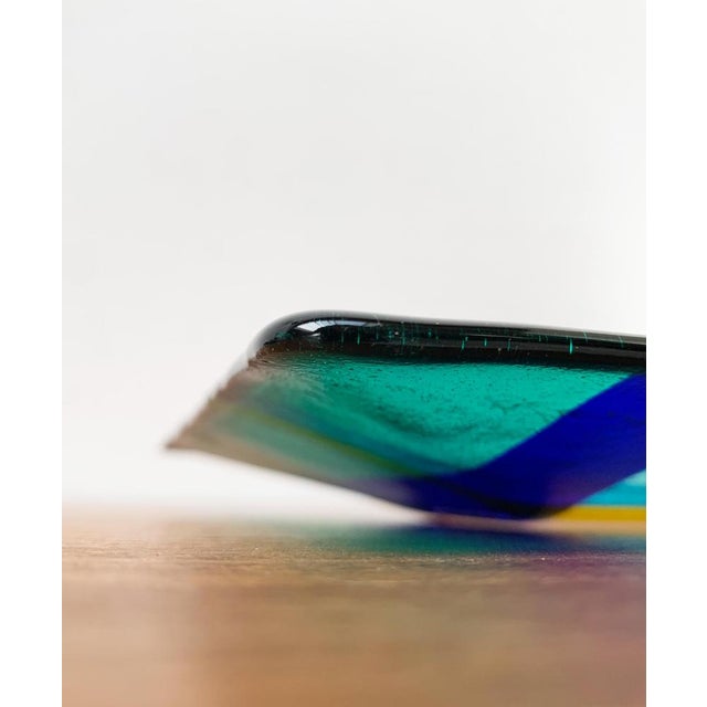 Vintage Danish Art Glass Bowl from Greve Glaskunst, 1980s For Sale - Image 14 of 18