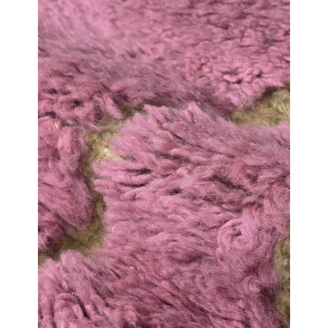 Contemporary Pink Moroccan Handmade Rug - 8.2 X 6.5 Ft For Sale - Image 4 of 8