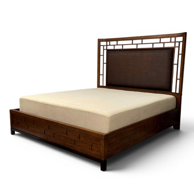 Coastal Lexington Tommy Bahama Ocean Club Paradise Point King Size Bedframe For Sale - Image 3 of 10