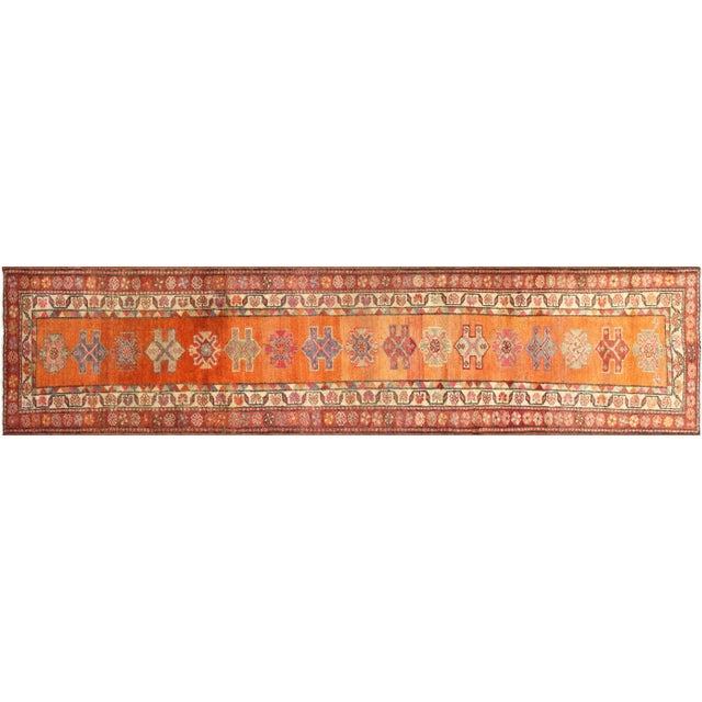 Textile 1960s Turkish Oushak Runner For Sale - Image 7 of 7