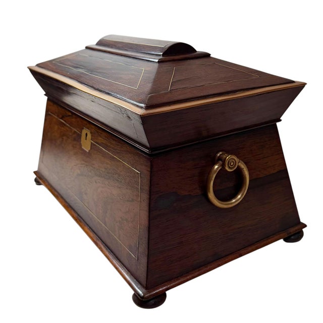 Early 19th Century English Regency Tea Caddy For Sale - Image 12 of 16