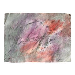 Patricia Zippin "Tillamook Flight 3 of 12" 1980s Mixed Media Abstract Painting For Sale