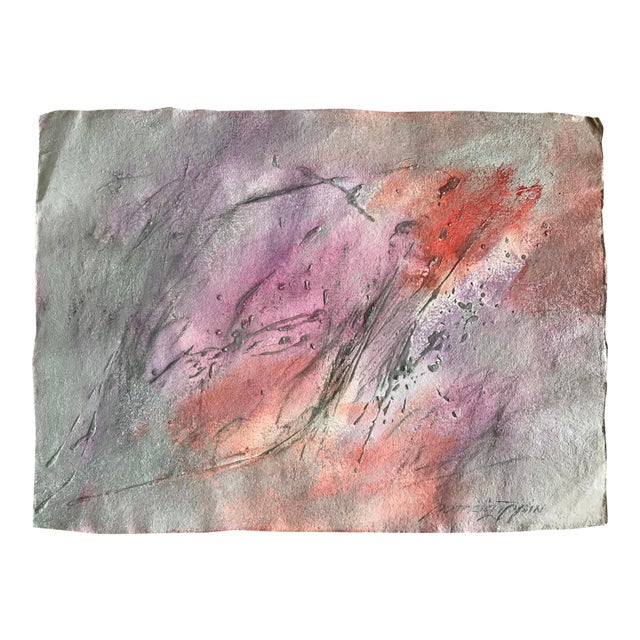 Patricia Zippin "Tillamook Flight 3 of 12" 1980s Mixed Media Abstract Painting For Sale