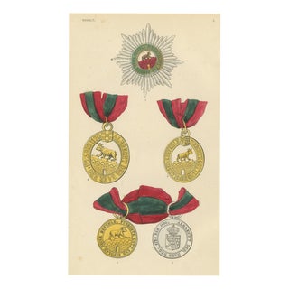 Orders of Anhalt, 1844, Paper For Sale
