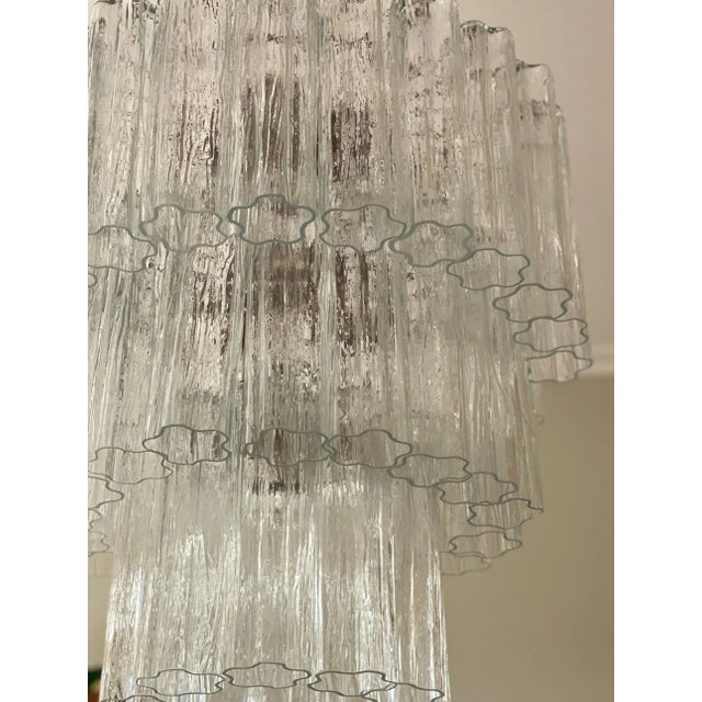 Italian Mid-Century Style Murano Chandelier For Sale - Image 4 of 5