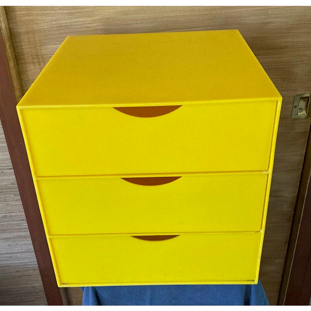 1970s Palaset-Style Scandinavian 15" Cube W. 3 Drawers For Sale In Detroit - Image 6 of 12