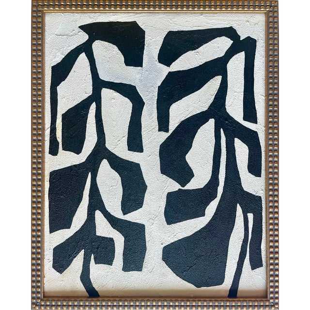 2020s 2025 Contemporary Abstract Gallery Wall Collection of Paintings on Paper and Canvas by Artist r.k. Red - Set of 4 For Sale - Image 5 of 11