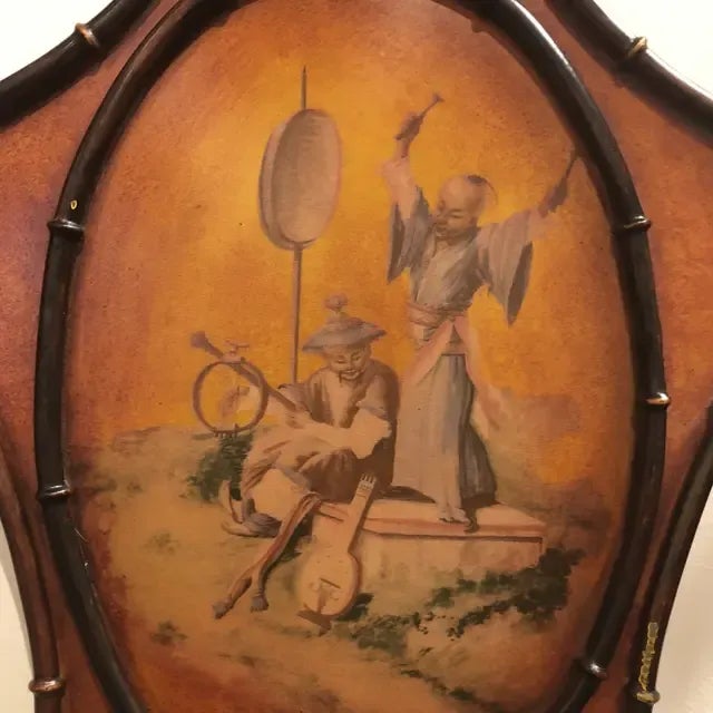 Traditional 1990s Italian Handpainted Metal Sconce For Sale - Image 3 of 10