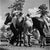 Houston Youth Rodeo Two women help a young contestant onto a horse at a youth rodeo in Houston, Texas, 29th May 1952....