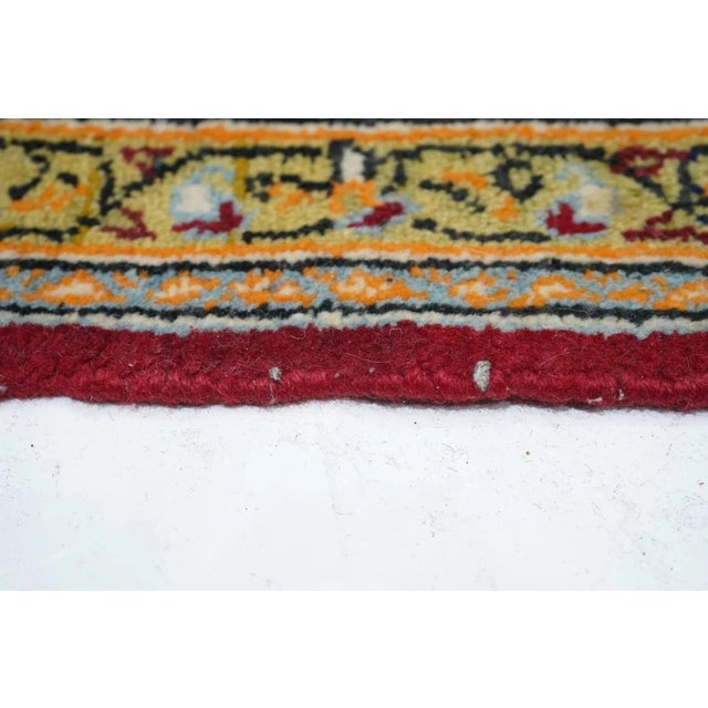 Vintage Persian Qum Rug 4'6'' x 6'7'' For Sale - Image 4 of 12