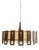 Scandinavian Teak and Fabric Pendant Light, 1960 For Sale