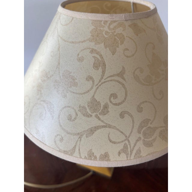 1970s Empire Style Bedside Lamp in Fluted Gilt Brass, 1970 For Sale - Image 5 of 6
