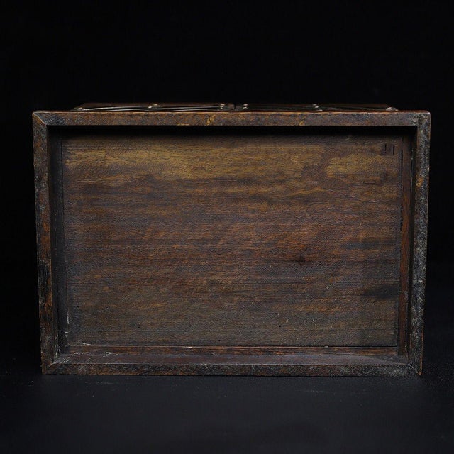 Wood Huali Rosewood Expanding Box Inlaid With Mother-of-Pearl For Sale - Image 7 of 10