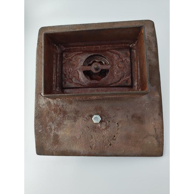 Metal Vintage Cast Iron Fireplace Plate, 1950s For Sale - Image 7 of 8