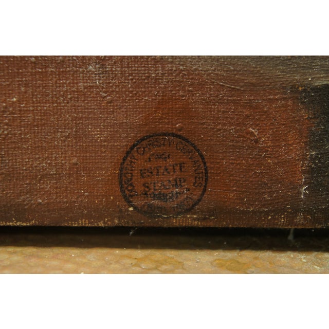 Textile Mid 20th Century Dorothy Christy Cervantes Nude Female Portrait Oil Painting on Canvas 30", Framed For Sale - Image 7 of 10