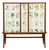 Swedish Modern, Nordens Flora Cabinet, Mahogany, Lithographs, Sweden, 1940s For Sale