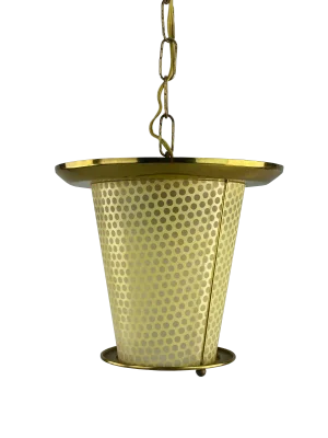 Mid-Century Brass Ceiling Lamp
