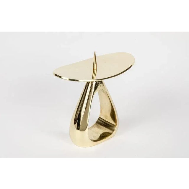 Not Yet Made - Made To Order Carl Auböck #3470 Polished Brass Candleholder- A Pair For Sale - Image 5 of 11