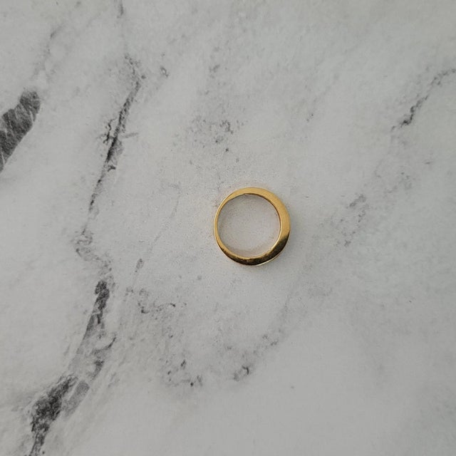 2020s Half Carat Princess Cut Diamond Wedding Band, Size 6.5 For Sale - Image 5 of 5