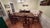 Brown 1980s Attributed Henredon Dining Room Table and Chairs For Sale - Image 8 of 12