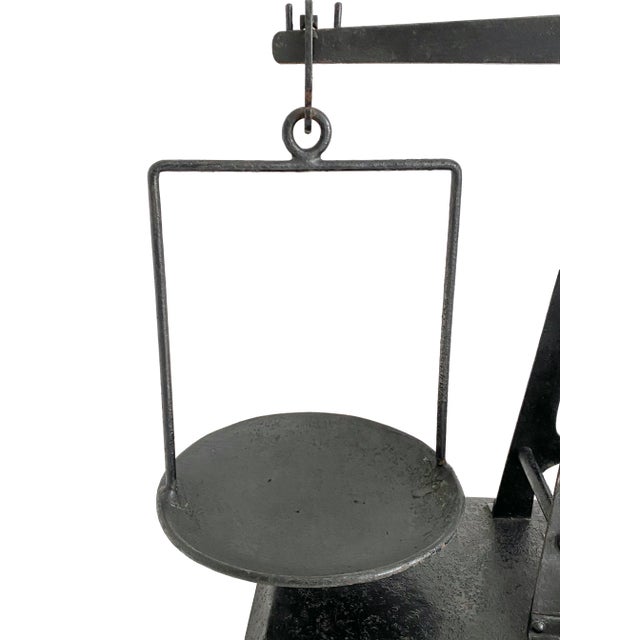 Metal Extraordinary Antique French Balance Scale For Sale - Image 7 of 13