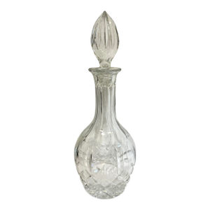 Vintage Crystal Liquor Decanter With Stopper