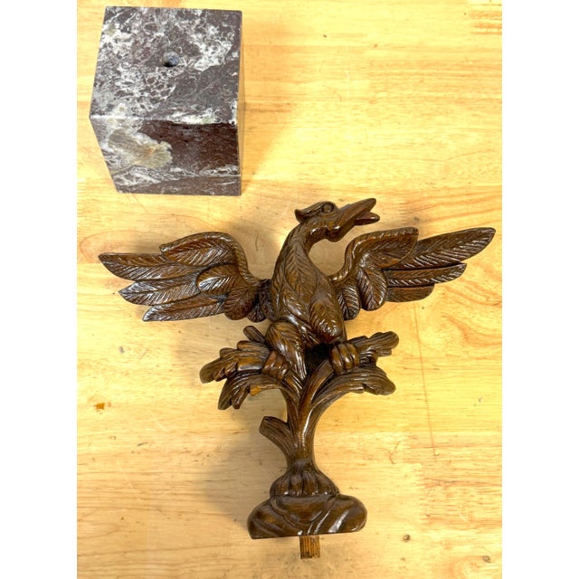 Thomas Chippendale Georgian Carved Mahogany Eagle Ornament, in the Manner of Thomas Chippendale For Sale - Image 4 of 18