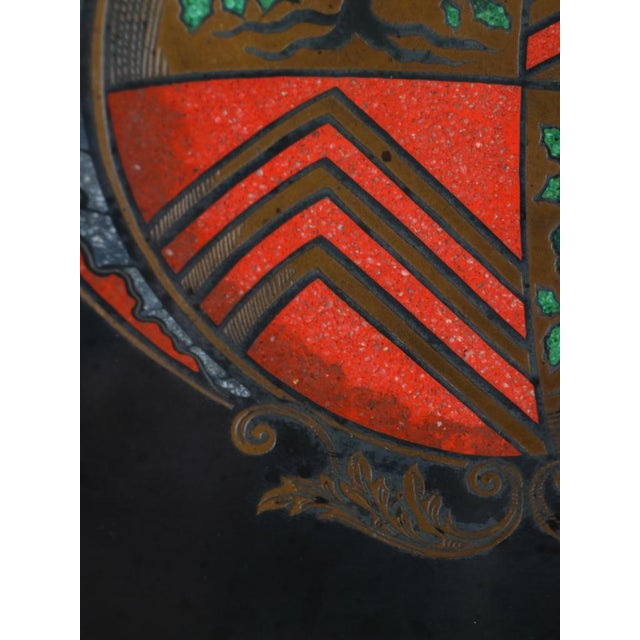 Large 19th Century Florentine Heraldic Pietra Dura Plaque, Allegory of Peace in Marble, 1890s For Sale - Image 4 of 14