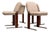 Percival Lafer “Contempo” Dining Chairs, Set of 4 — Hardwood, Chrome & Chenille, Brazil, 1970s - Lot 476B For Sale
