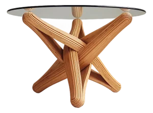 "Lock" Caramel Bamboo Coffeetable