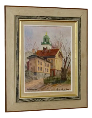Björn Roberts, Anderswgatan, 1950s, Oil, Framed