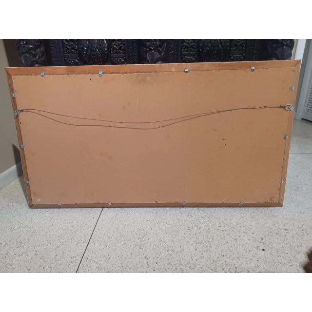 Vintage Florida Highwayman Firesky Scene Oil Painting by Sam Newton For Sale - Image 4 of 5