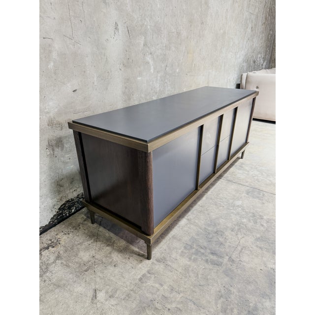 Jiun Ho Montresor Sideboard - Oak, Cinnamon Brass Accents For Sale In San Francisco - Image 6 of 11