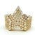 Contemporary 1990s Italian Diamond Star Cocktail Ring in 18k Yellow Gold, Size 7 For Sale - Image 3 of 17