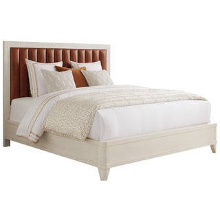 Cambria Leather Upholstered Bed, King