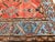 Vintage Malayer Rug, All Over Geometric Pattern, Handwoven Rust Red & Blue, 4’ X 6’ For Sale - Image 9 of 12