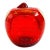 Vintage Art Glass Apple Paperweight With Controlled Bubbles For Sale