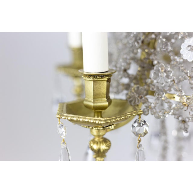 Chandelier in Crystal and Gilt Bronze, 1880s For Sale - Image 3 of 9