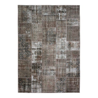 Handmade Vintage Patchwork Rug, 7'5" X 9'9" For Sale