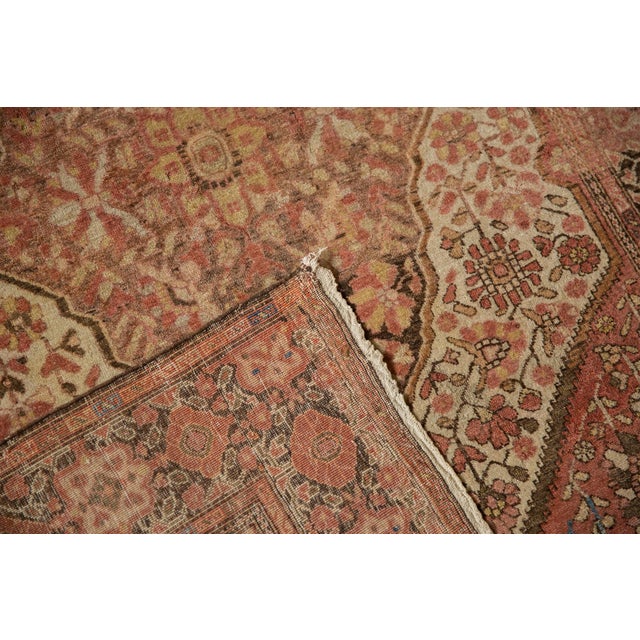Antique Distressed Farahan Sarouk Rug - 3'4" x 4'11" For Sale - Image 11 of 11
