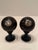 Victorian Carpet Balls on Stands With Sterling Silver Plaques -a Pair For Sale - Image 9 of 13