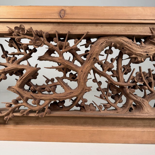 Monumental Japanese Ranma Transom Panel, 1960s For Sale - Image 11 of 18