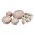 1960s Castleton Shell Pink Set of 8 For Sale
