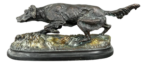 After Pierre Jules Mene, Setter Dog, Bronze Sculpture